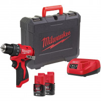 Шуруповерт Акумуляторний дриль-шуруповерт Milwaukee M12 BLDDRC-202C
