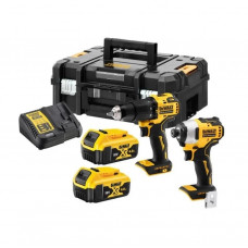 Шуруповерт Набор аккумуляторного инструмента DeWALT дриль-шурупокрут DCD709 шурупокрут ударний DCF809 акб 2х4А·год ЗП кейс