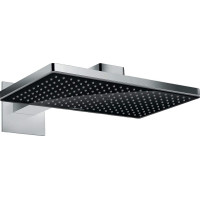 Верхний душ Hansgrohe Rainmaker Select 460 1jet с держателем для стены Black/ хром/черный (24003600)