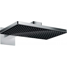 Верхний душ Hansgrohe Rainmaker Select 460 1jet с держателем для стены Black/ хром/черный (24003600)