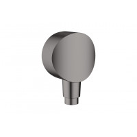 Шлангове під'єднання FixFit S зі зворотним клапаном, Brushed Black Chrome (26453340)