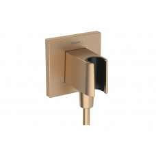 Шлангове під'єднання FixFit Porter E з тримачем, Brushed Bronze (26889140)