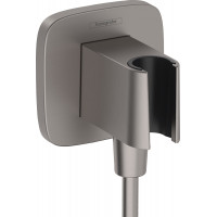 Шланговое подключение FixFit Porter Q с держателем Brushed Black Chrome (26887340)