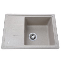 Гранитная мойка Globus Lux MONO миндаль 620х435мм-А0008