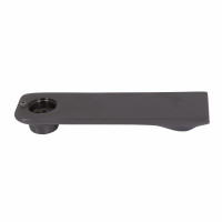 Вилив Qtap (160х44х21,5) для душової системи Vlasta New Gunmetal Black PVD QTVLA16044215GMB49669