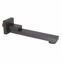 Вилив Qtap (59,4x59,4x247) для душової системи прихованого монтажу Gemini Gunmetal Black PVD QTGEM594594247GMB50130