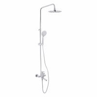 Душова система універсальна Lidz Latwa 1031 на три споживача (з виливом)  (k35) Chrome LDLAT1031CRM48993