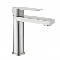 Змішувач для раковини низький Lidz Nexus 001F (k35)  LDNEX001FNKS49184 Nickel