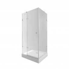 Набор Qtap душевая кабина Capricorn CRM1099SC6 Clear 2020x900x900 мм + поддон Tern 309912C 90x90x12 см с сифоном