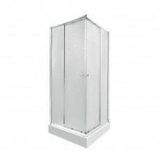 Набор Qtap душевая кабина Presto CRM1099SP5 Pear 1970x900x900 мм + поддон Tern 309912C 90x90x12 см с сифоном