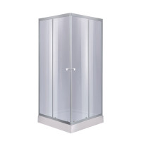 Душевая кабина Lidz Wawel SC80x80.SAT.LOW.GR, стекло тон. 4 мм + Lidz Душевой поддон KAPIELKA ST80x80х14