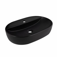 Раковина для ванної Раковина-чаша Qtap Scorpio 600х400х120 Matt black QT142203MBMBN