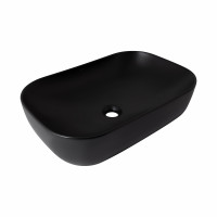 Раковина для ванной Раковина-чаша Qtap Robin 600x390x150 Matt black QT132143PMBMBN