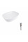 Раковина для ванной Комплект Qtap Cardinal: Раковина накладная 500×380×140 мм, White, овальная + Донный клапан Pop-up PU02
