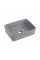 Раковина для ванной Раковина накладная Qtap Tern 480x370x135 мм, Stone grey, прямоугольная, с донным клапаном QT17116069SG