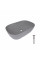 Раковина для ванной Раковина накладная Qtap Robin 600x390x150 мм, Stone grey, прямоугольная, с донным клапаном QTROB188SG49786