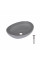 Раковина для ванной Раковина накладная Qtap Dove 415x340x140 мм, Stone grey, овальная, с донным клапаном QTDOV188SG49783