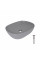 Раковина для ванной Раковина накладная Qtap Aquarius 470x380x120 мм, Stone grey, прямоугольная, с донным клапаном QTAQA188SG49780