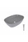 Раковина для ванной Раковина накладная Qtap Cardinal 500х380х140 мм, Stone grey, прямоугольная, с донным клапаном QTCAR188SG49824