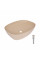 Раковина для ванной Раковина накладная Qtap Cardinal 500х380х140 мм, Beige, прямоугольная, с донным клапаном QTCAR188SB49825