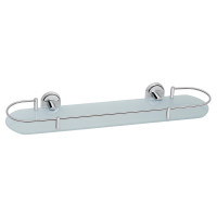 Полиця у ванну Полка універсальна Lidz Oreo 0902 скляна (52*16 см) LDORE0902CRM22179 Chrome