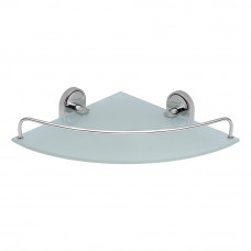 Полиця у ванну Полиця кутова Lidz Oreo 1001 скляна LDORE1001CRM22180 Chrome