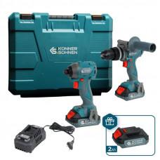 Шуруповерт Набор инструментов Könner & Söhnen KS IDISD 20V SET 2 PLUS (KSIDISD20VSET2PLUS)