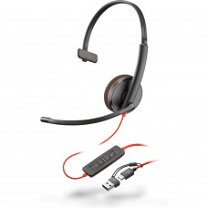 Наушники Poly BlackWire C3210 USB-C HS Mono (8X214AA)