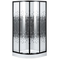 Душова кабіна півкругла DRAWA L90TB.Mosaic (L90B.Mosaic) BRAVO