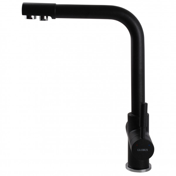 Смеситель для кухни под осмос Globus Lux LAZER GLLR-0888-1-ONIX