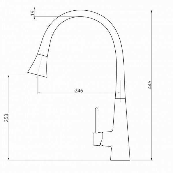 Смеситель для кухни Globus Lux LAZER Pro GLPR-203SM-00