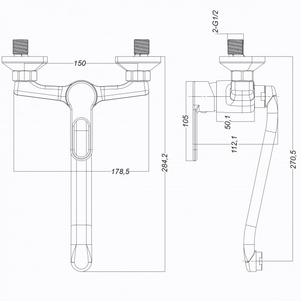 Смеситель для кухни Globus Lux Dolly GLD-0104