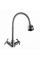 Смеситель для кухни DOMINO DK-H1-2N-103MA Chrom хрест кераміка,с гофровиливом