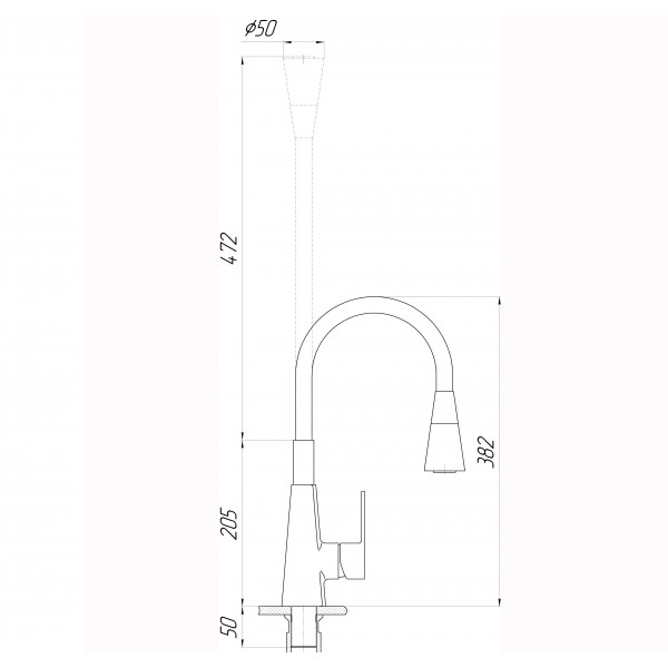 Смеситель для кухни DOMINO Dionis DDD-203SM-BB
