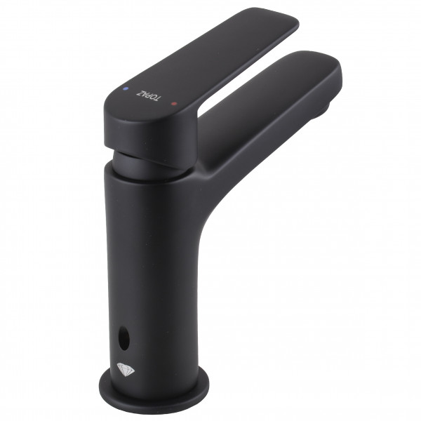 Смеситель для умывальника TOPAZ CAPRI TCA-15207-H44-BL картридж D25, H=140, шланги 45см
