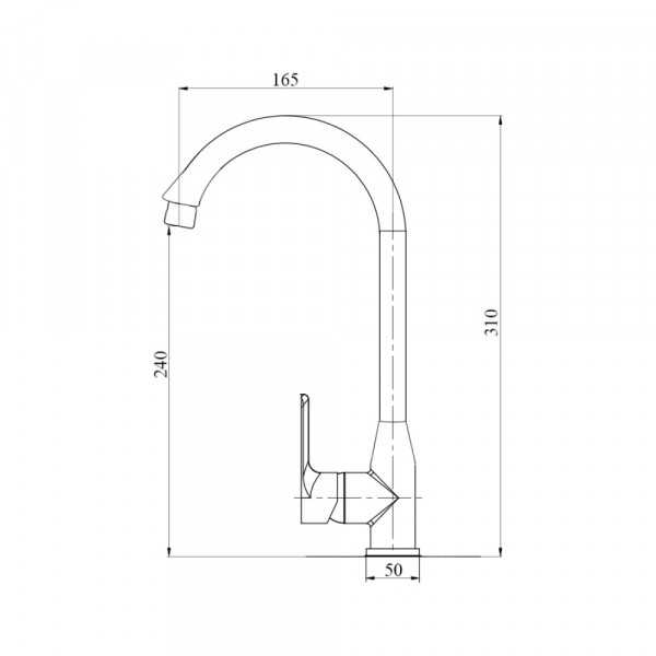 Смеситель для кухни Brinex 35W 007