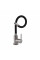 Смеситель для кухни Brinex Pure 015F3 с гибким изливом   Nickel/Black BRIPUR015F3NKB