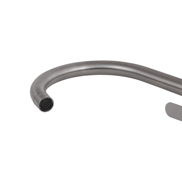 Смеситель для кухни U-образный Brinex Pure 015F U-образный  Nickel BRIPUR015FNKL