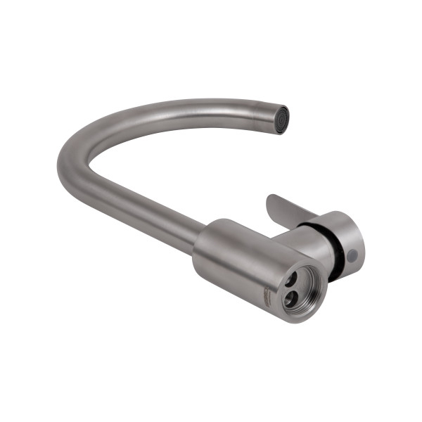 Смеситель для кухни U-образный Brinex Pure 015F U-образный  Nickel BRIPUR015FNKL