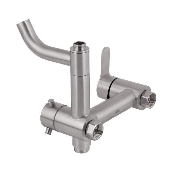 Душевая система универсальная Brinex Pure 1030 на 3 потребителя  Nickel BRIPUR1030NKL