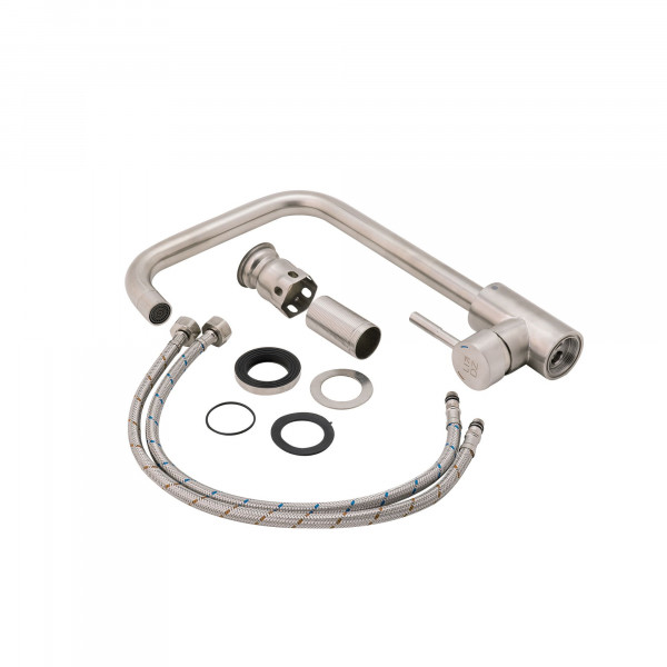 Змішувач для кухні Lidz Aria 015F1 (k35) LDARI015F1NKS21690 Nickel