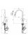 Смеситель для кухни Lidz Aria 015FL с выдвижным изливом (k35) LDARI015FLNKS34945 Nickel
