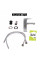 Смеситель для раковины Lidz Kubis 001F (k35) LDKUB001FNKS28534 Nickel