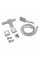 Смеситель для душа Lidz Kubis 010 (с душевым гарнитуром) (k35) LDKUB010NKS28535 Nickel