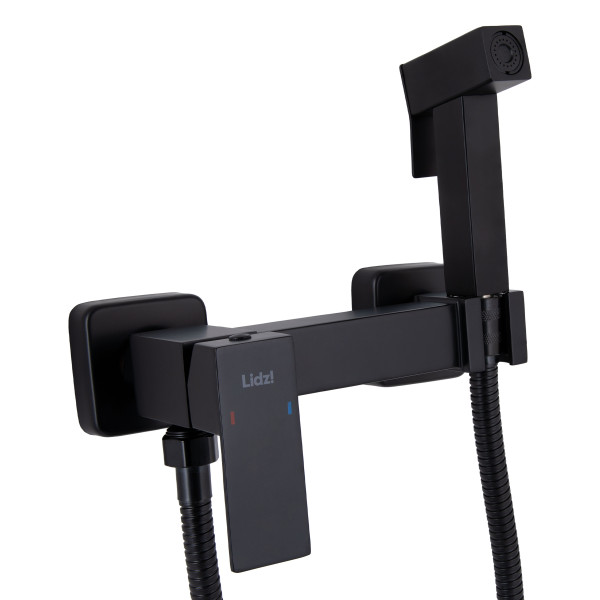 Набор для гигиенического душа Lidz Kubis 110 Black LDKUB110BLA46104 прямоугольный
