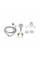 Смеситель для душа Lidz Latwa 010 (с душевым гарнитуром) (k40) LDLAT010WHI45426 White