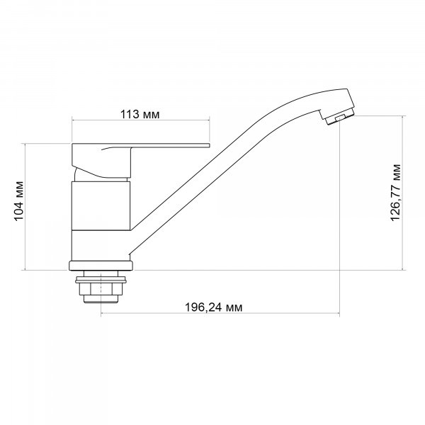 Смеситель для кухни Lidz Tani 003 (k40) LDTAN003CRM44968 Chrome