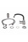 Смеситель для кухни Lidz Vida 015F3 с гибким изливом (k35) LDVID015F3BLA43358 Black