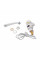Проточный кран-водонагреватель кухонный для кухни Lidz Warm 057 LDWAR057WCR24983 White / Chrome
