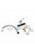 Проточный кран-водонагреватель кухонный для кухни Lidz Warm 058 LDWAR058WCR24985 White / Chrome